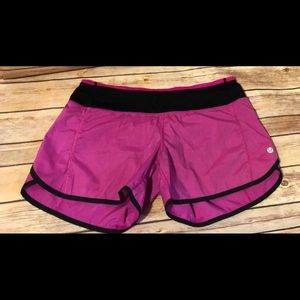 Lululemon speed shorts size 6